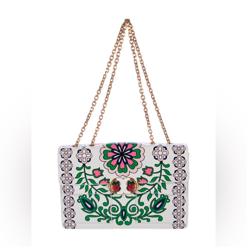 Tory Burch Large Garden Party shoulder bag with  Chain Strap Bag New